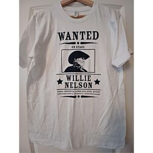 Willie Nelson Wanted Men's T-shirt size Medium